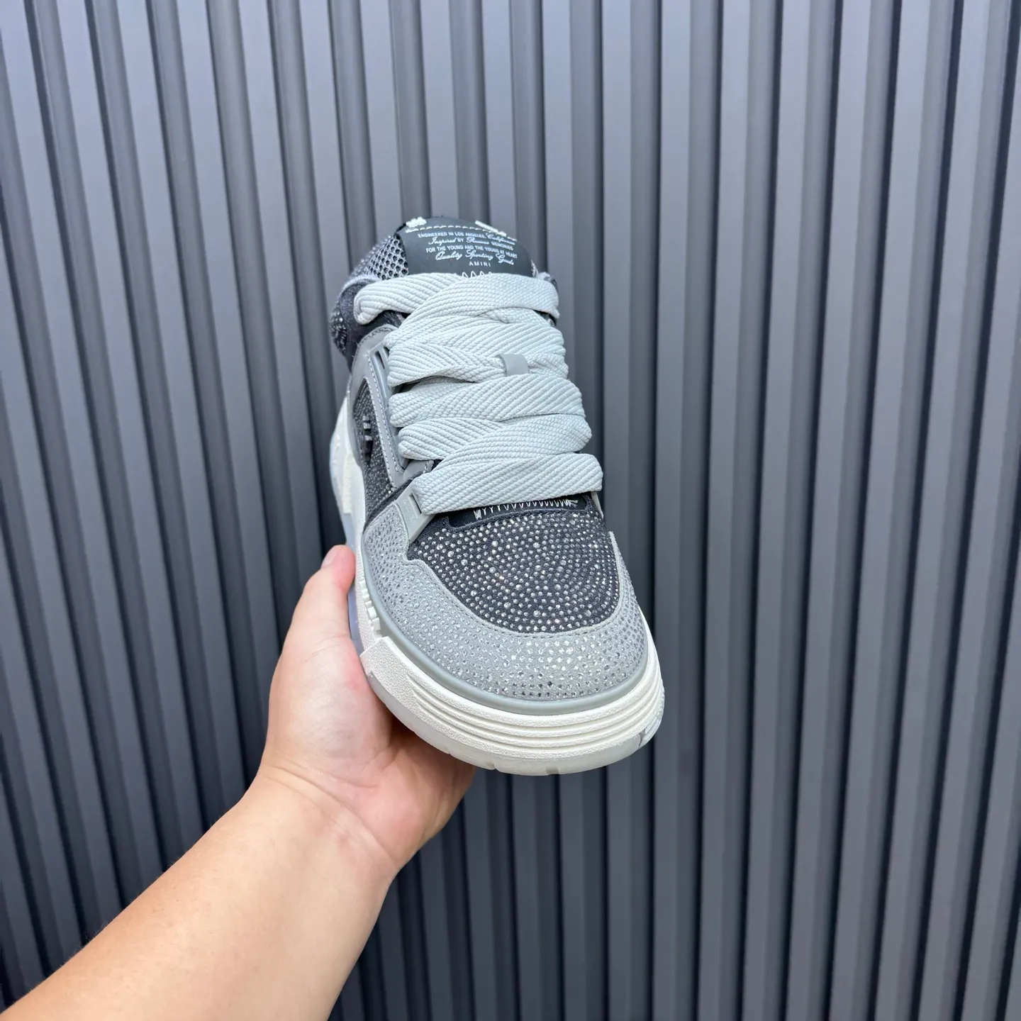 Men's shoes 💰760💰 AMIRI AMIRI fashion brand hot sale 🔥 Available all year round, couples 💑 Official website synchronization Imported fabrics 1⃣️ vs 1⃣️ replica, original factory special original sole, 35-45 (45. non-refundable)